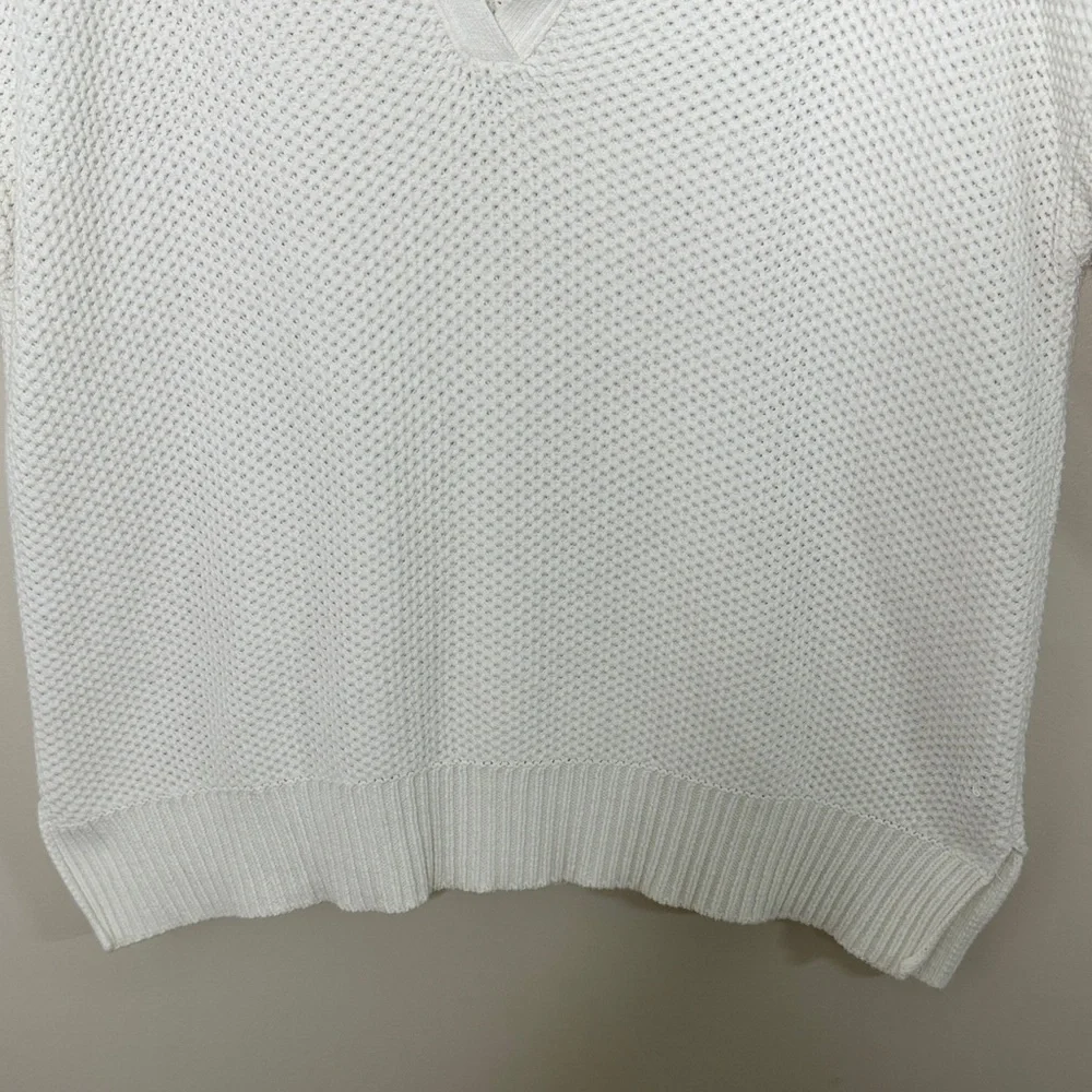 Lauren Ralph Lauren V-Neck Sweater in White Size XL - Picture 5 of 11